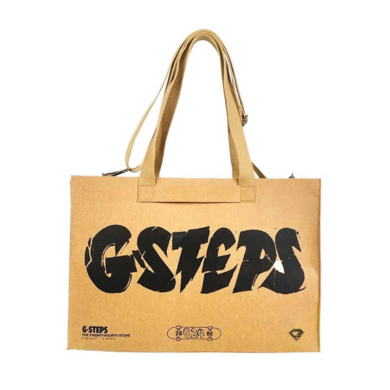Tvättbara Kraft Paper Tygväskor med justeringsband